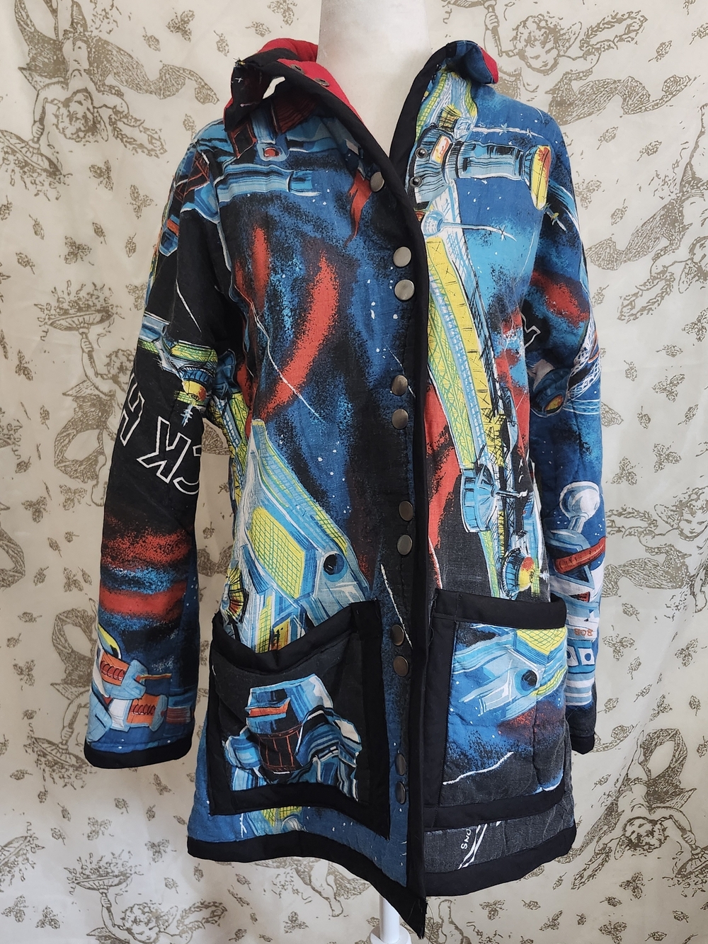 OOAK Vintage Starwars Upclycled Chore Coat Mens M WOMENS L
